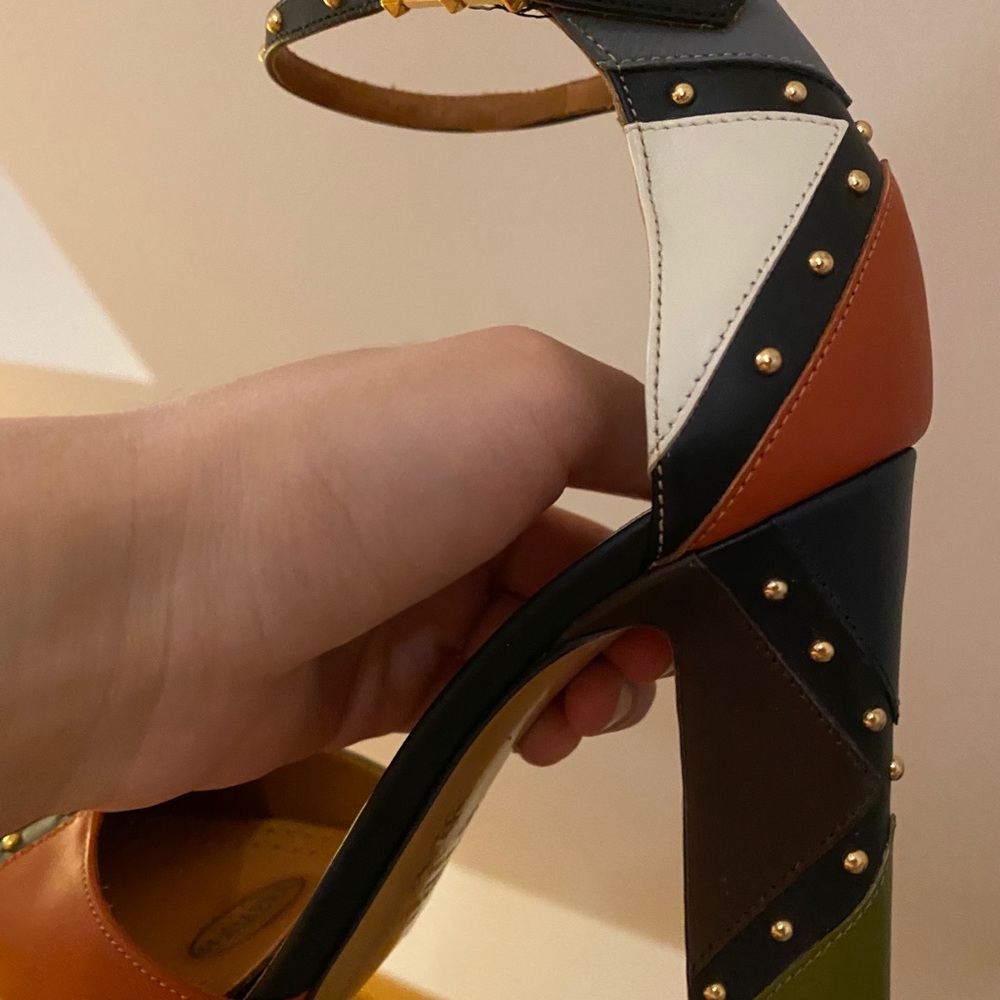 Valentino heeled Pumps sandals shoes 37 - Picture 11 of 14